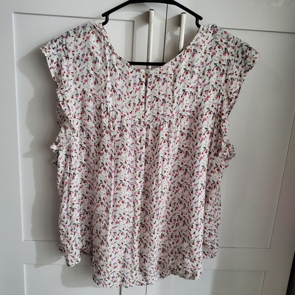 Womens R1893 Flowy Floral Blouse Size M/M - Picture 2 of 3